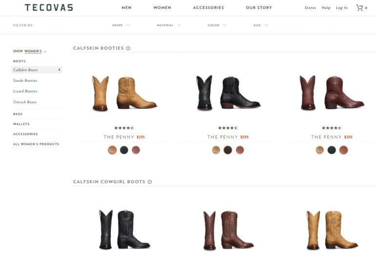 brand name cowboy boots list